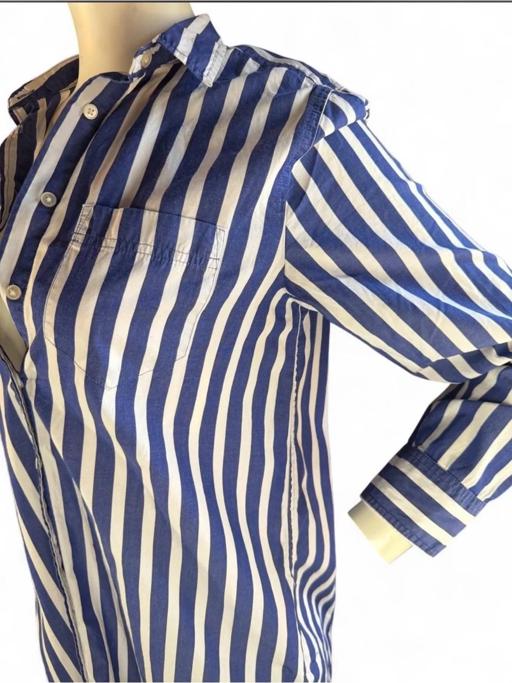 J.Crew striped shirt dress